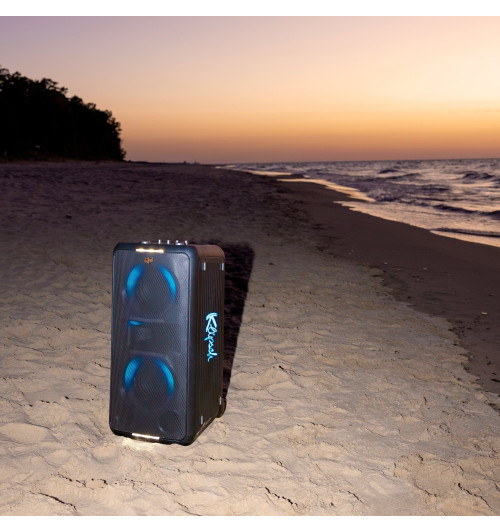 Klipsch Miami Music City - Przenośny bezprzewodowy aktywny głośnik imprezowy z Bluetooth 5.2 i podświetleniem RGB