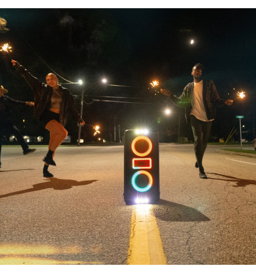 Klipsch Miami Music City - Przenośny bezprzewodowy aktywny głośnik imprezowy z Bluetooth 5.2 i podświetleniem RGB