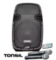 Tonsil ZP 12 - zestaw przenośny 500W Bluetooth, FM, USB, SD + pilot, 2 mikrofony