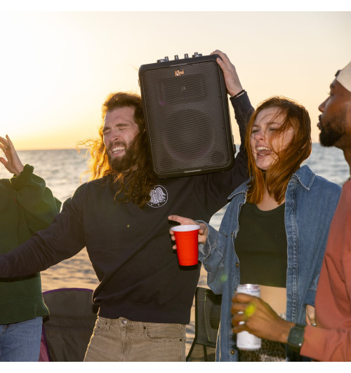 Klipsch Vegas Music City - Przenośny bezprzewodowy aktywny głośnik imprezowy z Bluetooth 5.2 i podświetleniem RGB