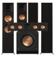 Zestaw kolumn do kina domowego 5.1 - Klipsch RP-8000F II + RP-600M II + RP-404C II + RP-1200SW
