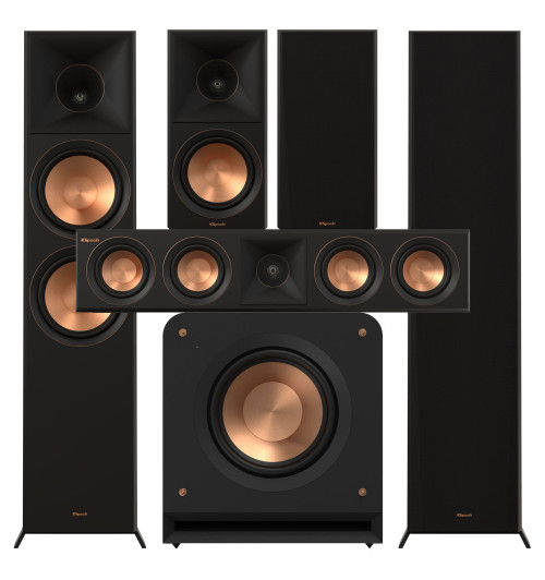 Zestaw kolumn do kina domowego 5.1 - Klipsch RP-8000F II + RP-600M II + RP-404C II + RP-1200SW