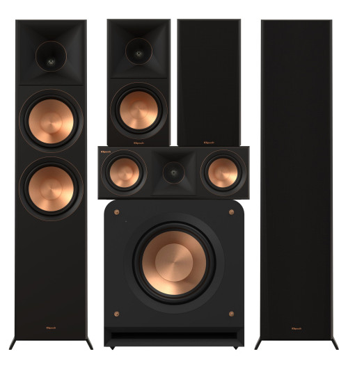 Zestaw kolumn do kina domowego 5.1 - Klipsch RP-8000F II + RP-600M II + RP-500C II + RP-1200SW