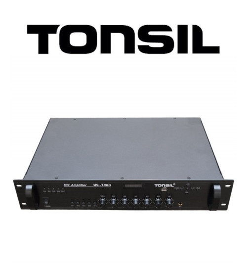 Tonsil WL-180U - Wzmacniacz miksujący 5-strefowy 180W MP3 /USB /Bluetooth
