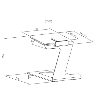 Taga Harmony TSS-30D - Podstawki biurkowe do kolumn głośnikowych (para)
