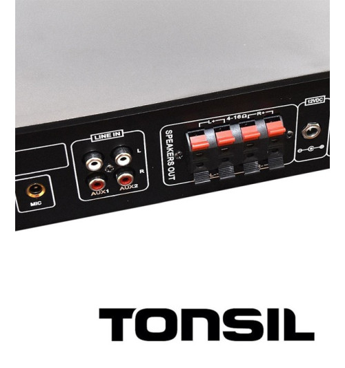 Tonsil SA-1055U - centrala 1-strefowa z MP3 /USB/ SD/12V