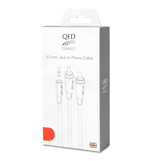 QED Connect Jack to Phono - Kabel interkonekt analogowy stereo 3,5mm Jack do 2x RCA