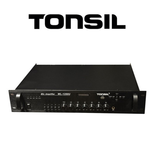 Tonsil WL-1250U - Wzmacniacz miksujący 5-strefowy 180W MP3/USB/Bluetooth