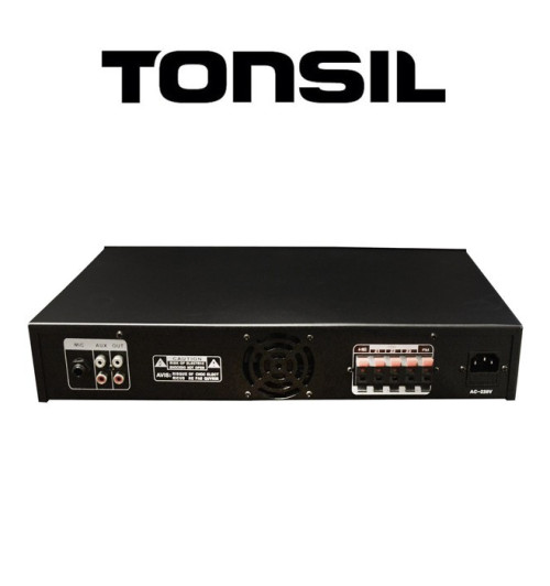 Tonsil WL-120U - Wzmacniacz miksujący 3-strefowy 120W MP3 /USB /Bluetooth /FM