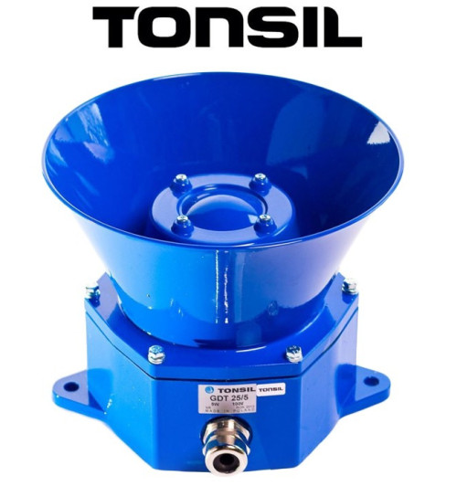 Tonsil GDT 25/5 100V – Zewnętrzny głośnik tubowy o dużej wytzymałości