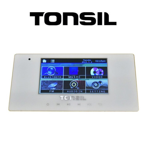 Tonsil WS-40 - Odtwarzacz ścienny 4 x 20W, USB, SD, FM, Bluetooth