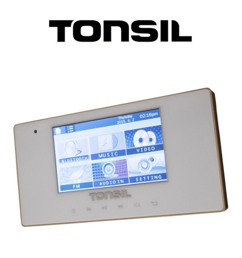Tonsil WS-40 - Odtwarzacz ścienny 4 x 20W, USB, SD, FM, Bluetooth
