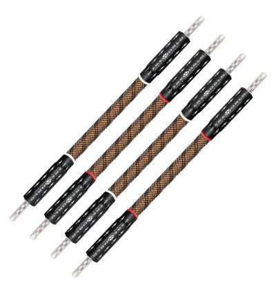WireWorld Eclipse 10 Biwire Jumpers Banana - Audiofilskie zworki do kolumn głośnikowych komplet 4 x 15cm