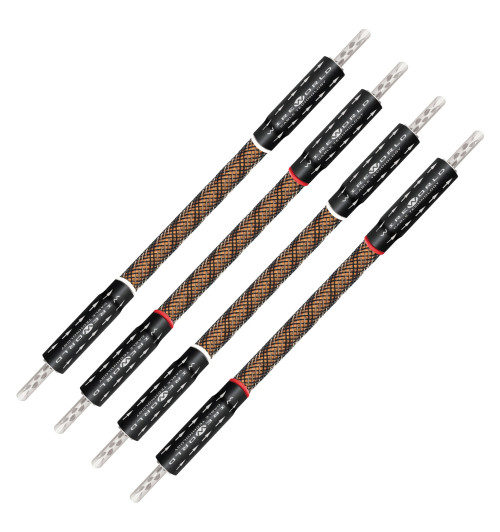 WireWorld Eclipse 10 Biwire Jumpers Banana - Audiofilskie zworki do kolumn głośnikowych komplet 4 x 15cm