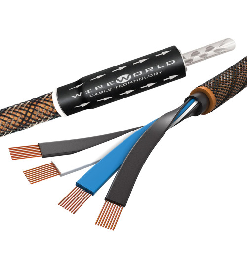 WireWorld Eclipse 10 Biwire Jumpers Banana - Audiofilskie zworki do kolumn głośnikowych komplet 4 x 15cm