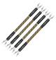 WireWorld Gold Eclipse 10 Biwire Jumpers Spade - Audiofilskie zworki do kolumn głośnikowych komplet 4 x 15cm