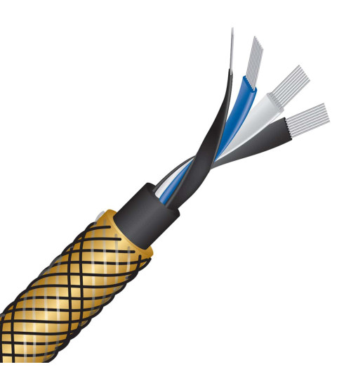 WireWorld Gold Eclipse 10 Biwire Jumpers Spade - Audiofilskie zworki do kolumn głośnikowych komplet 4 x 15cm