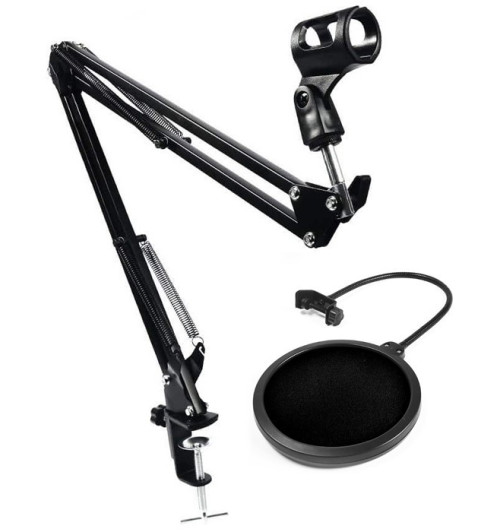 Statyw uchwyt + studyjny POP filtr PS1 + mikrofon Superlux E205U