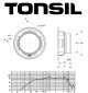 Głośnik średniotonowy TONSIL GDM 18/80 8 Ohm