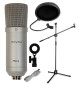 Studyjny POP filtr PS1 + mikrofon NOVOX NC-1 + stojak mikrofonowy