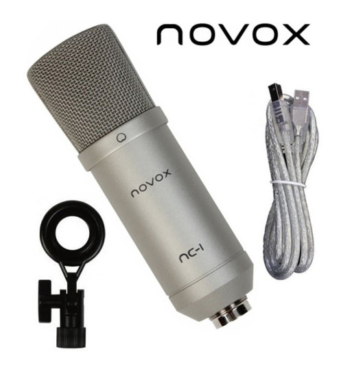 Studyjny POP filtr PS1 + mikrofon NOVOX NC-1 + stojak mikrofonowy