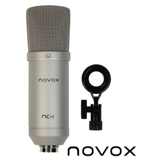 Studyjny POP filtr PS1 + mikrofon NOVOX NC-1 + stojak mikrofonowy