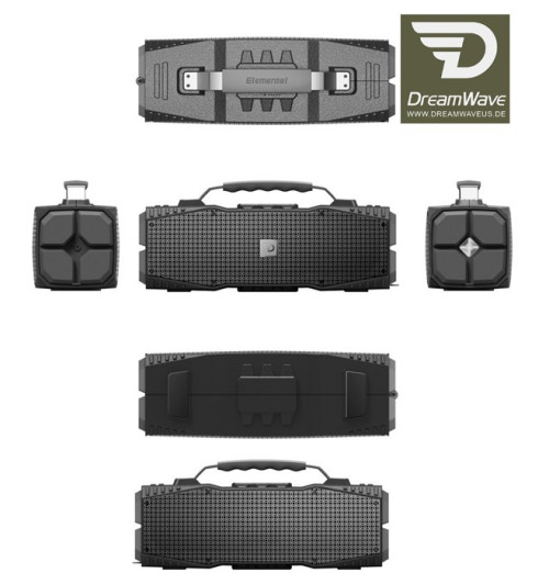 DreamWave Elemental – bezprzewodowy głośnik Bluetooth NFC z lampą LED & SOS