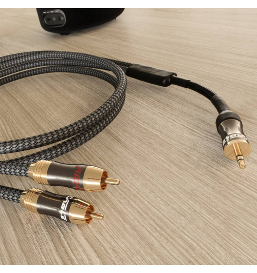 Ricable Magnus Jack 3.5/RCA - Kabel interkonekt audio stereo 3,5mm Jack do 2x RCA
