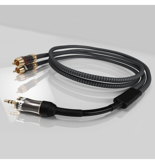 Ricable Magnus Jack 3.5/RCA - Kabel interkonekt audio stereo 3,5mm Jack do 2x RCA
