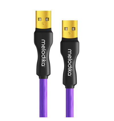 Melodika MDUAA Purple - Kabel USB 2.0 typu USB A-A