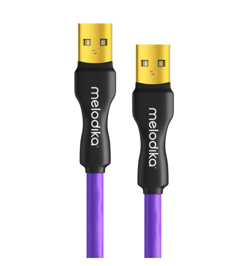 Melodika MDUAA Purple - Kabel USB 2.0 typu USB A-A