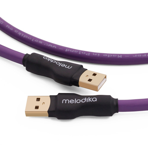 Melodika MDUAA Purple - Kabel USB 2.0 typu USB A-A