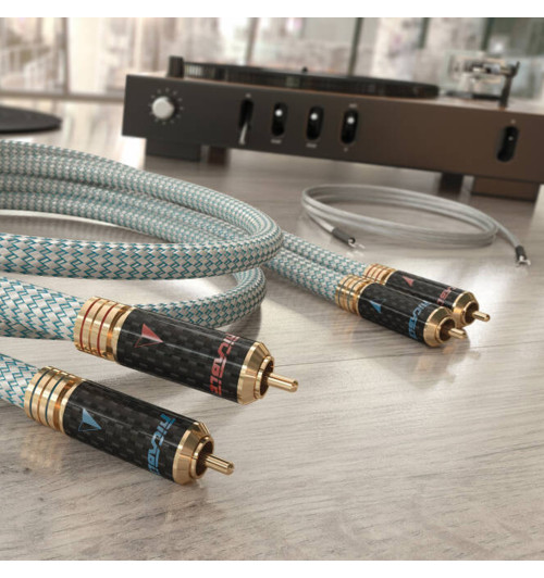 Ricable Invictus Turntable Reference - Komplet kabli gramofonowych interkonekt stereo RCA