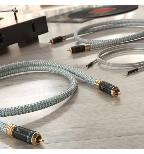 Ricable Invictus Turntable Reference - Komplet kabli gramofonowych interkonekt stereo RCA