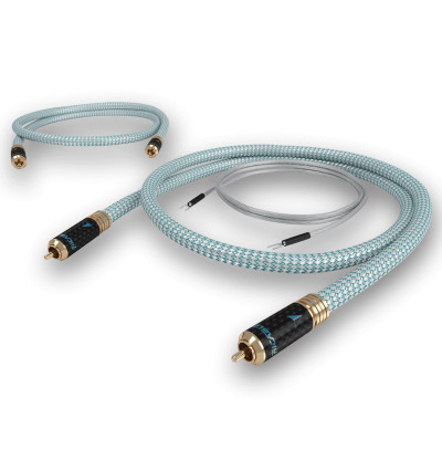 Ricable Invictus Turntable Reference - Komplet kabli gramofonowych interkonekt stereo RCA