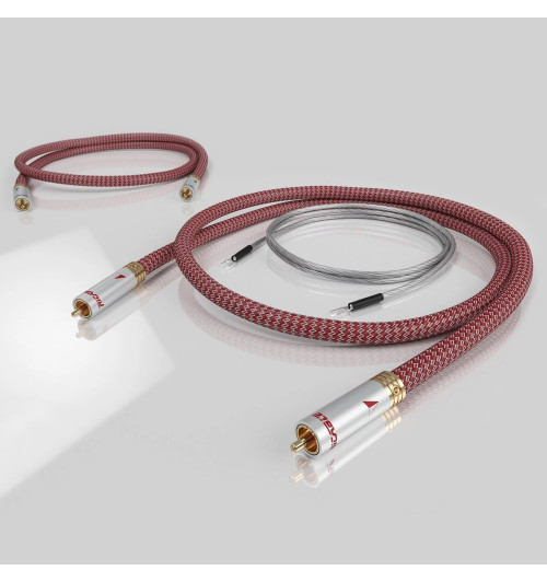 Ricable Dedalus Turntable - Komplet kabli gramofonowych / interkonekt stereo RCA