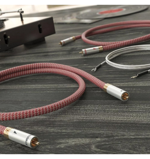 Ricable Dedalus Turntable - Komplet kabli gramofonowych / interkonekt stereo RCA