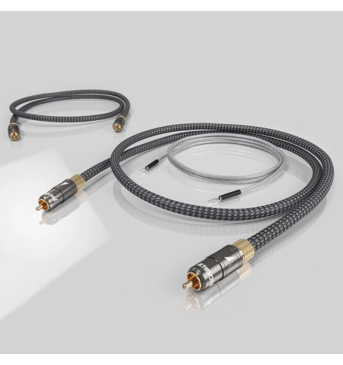 Ricable Magnus Turntable - Komplet kabli gramofonowych interkonekt stereo RCA
