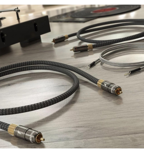 Ricable Magnus Turntable - Komplet kabli gramofonowych interkonekt stereo RCA