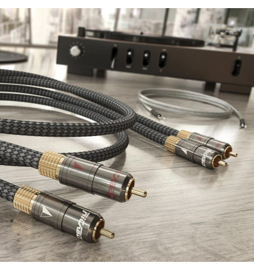 Ricable Magnus Turntable - Komplet kabli gramofonowych interkonekt stereo RCA