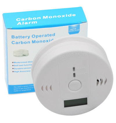 Czujnik czadu tlenku węgla CO z wyświetlaczem LCD - WJ-CO999