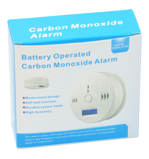 Czujnik czadu tlenku węgla CO z wyświetlaczem LCD - WJ-CO999