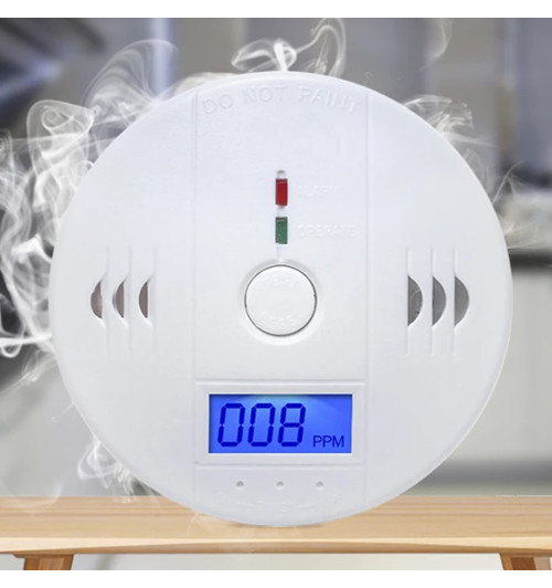 Czujnik czadu tlenku węgla CO z wyświetlaczem LCD - WJ-CO999