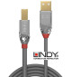 Lindy 36643 Kabel USB 2.0 A-B Cromo Line - 3m