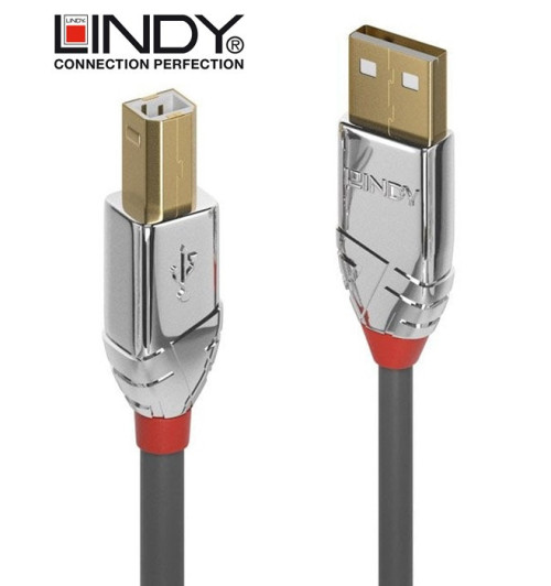 Lindy 36644 Kabel USB 2.0 A-B Cromo Line - 5m
