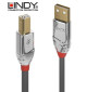Lindy 36645 Kabel USB 2.0 A-B Cromo Line - 7.5m