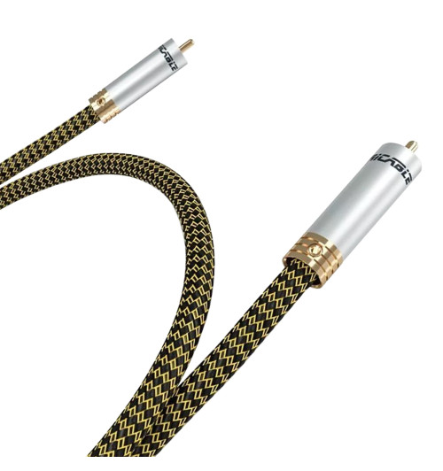 Ricable Dedalus Coaxial - Kabel cyfrowy koaksjalny interkonekt audio RCA - RCA 75 Ohm