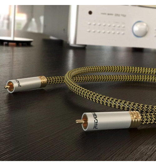 Ricable Dedalus Coaxial - Kabel cyfrowy koaksjalny interkonekt audio RCA - RCA 75 Ohm