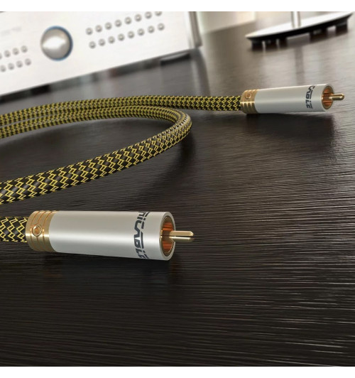 Ricable Dedalus Coaxial - Kabel cyfrowy koaksjalny interkonekt audio RCA - RCA 75 Ohm