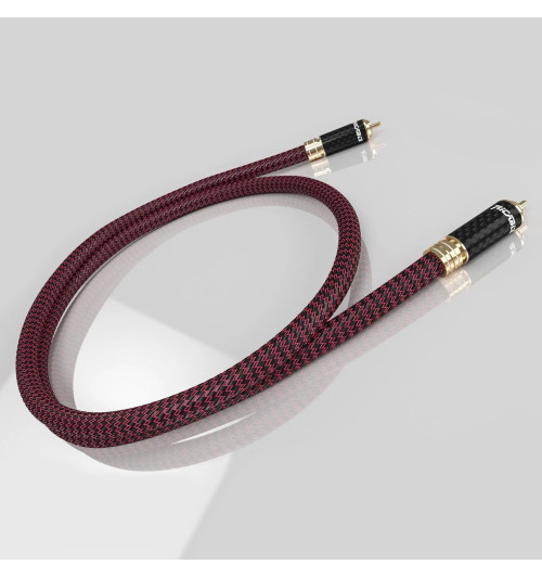 Ricable Invictus Coaxial - Kabel cyfrowy koaksjalny interkonekt audio RCA - RCA 75 Ohm